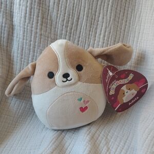 Squishmallows Adela Plush Dog in Cream & Tan